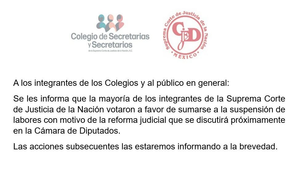 paro corte justicia mexico